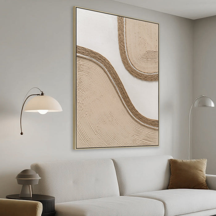 Lina Style B 60 x 90cm Framed Canvas - Natural