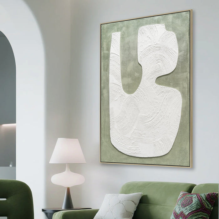 Sano 80 x 120cm Framed Canvas - Natural