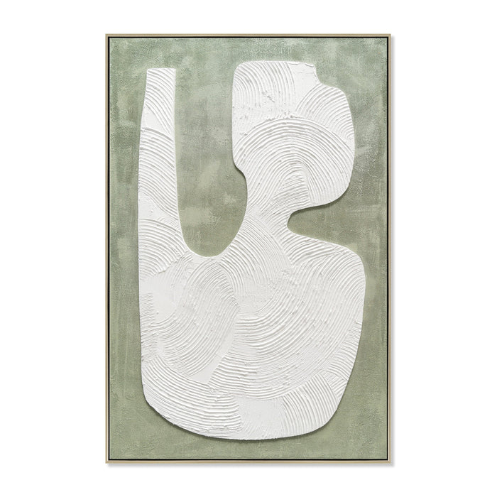 Sano 80 x 120cm Framed Canvas - Natural