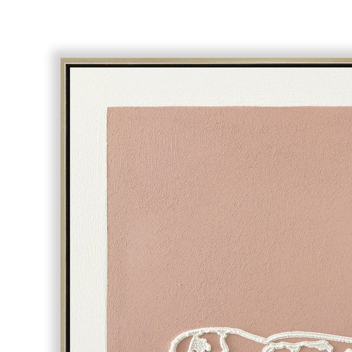 Eden in Bloom 60 x 90cm Framed Canvas - Natural