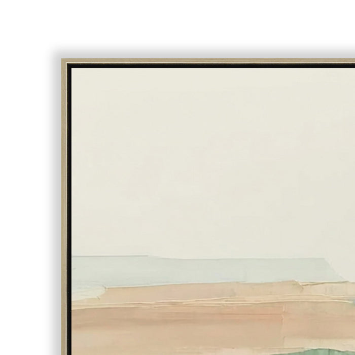 Coastal Mirage 120 x 80cm Framed Canvas - Natural