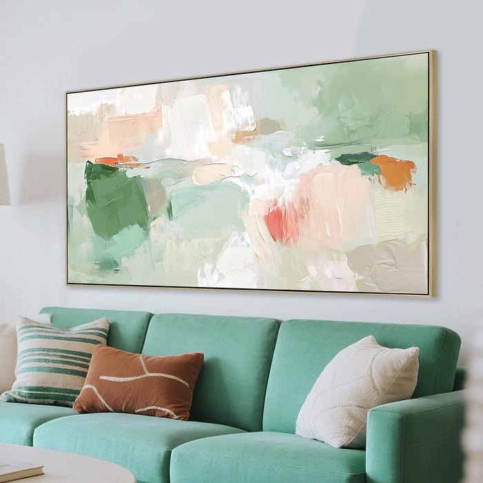Coral Canopy 140 x 70cm Framed Canvas - Natural