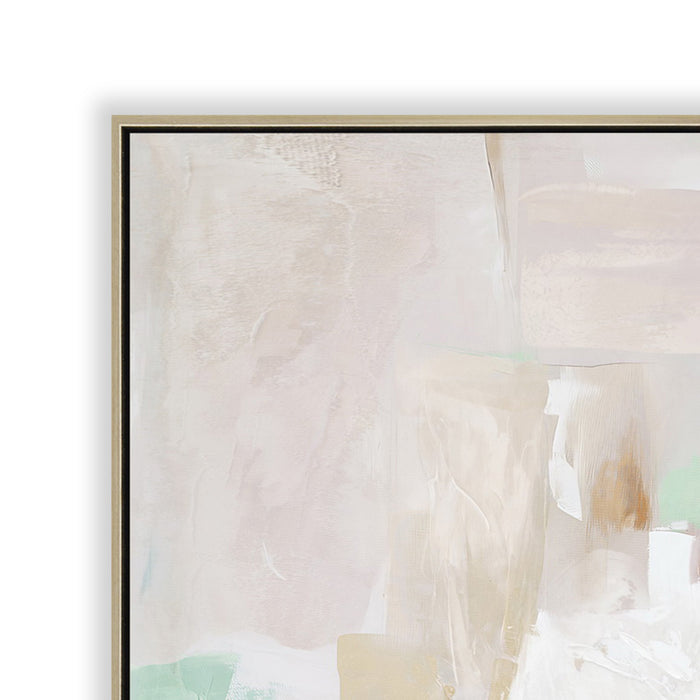 Serenity Layers 80 x 120cm Framed Canvas - Natural