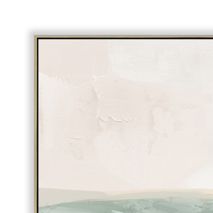 Seagrass Calm 80 x 80cm Framed Canvas - Natural