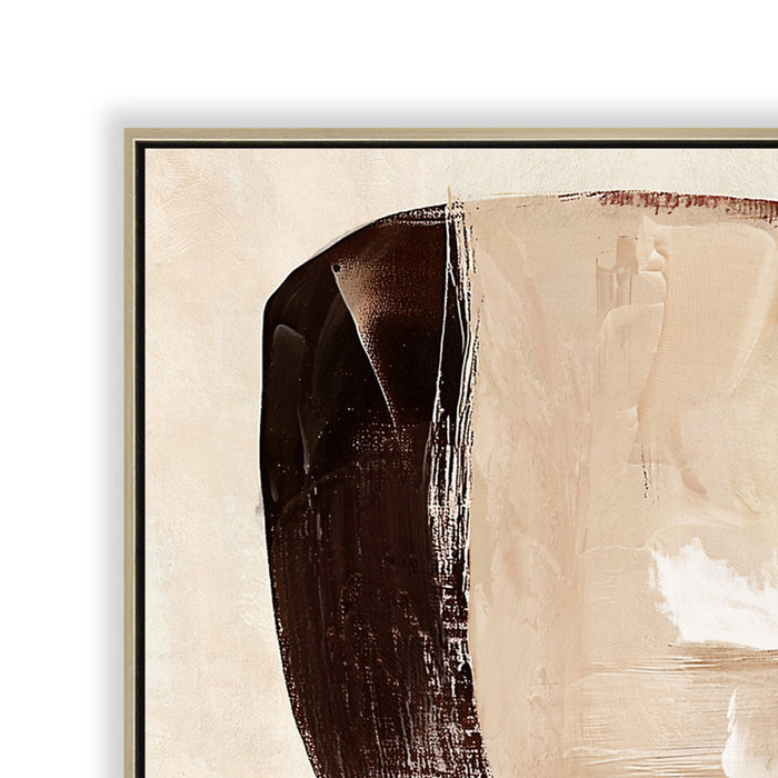 Eartha Harmony 80 x 120cm Framed Canvas - Natural
