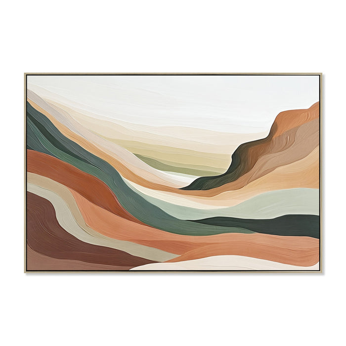 Savanna Drift 120 x 80cm Framed Canvas - Natural