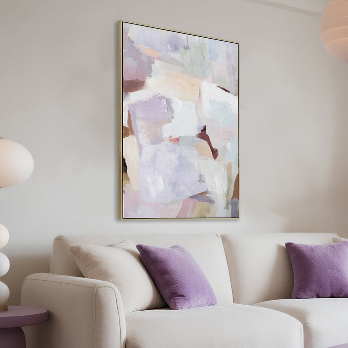 Whispered Hues 90 x 140cm Framed Canvas - Natural