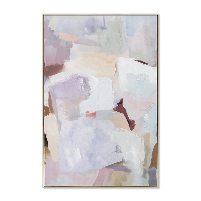 Whispered Hues 90 x 140cm Framed Canvas - Natural