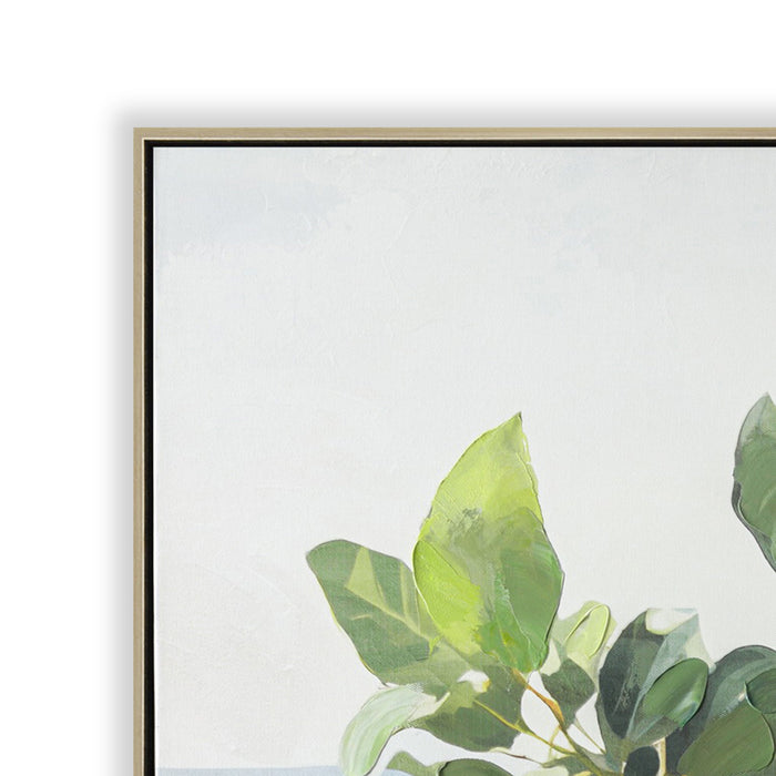 Mediterranean Citrus Bloom 60 x 90cm Framed Canvas - Natural