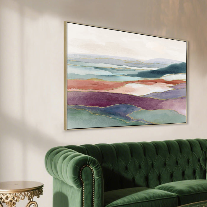 Aurora Vista 120 x 80cm Framed Canvas - Natural