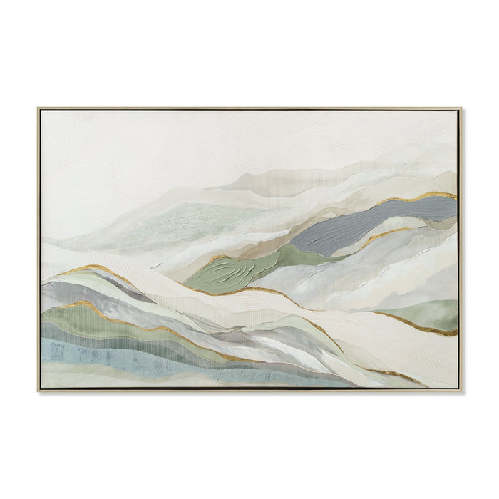 Hothams 120 x 80cm Framed Canvas - Natural