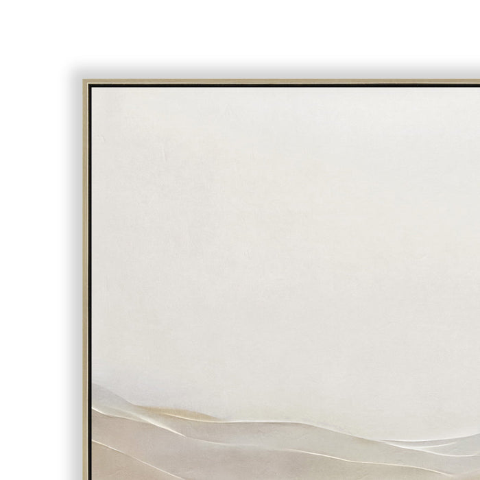 Amber Dunes 100 x 100cm Framed Canvas - Natural