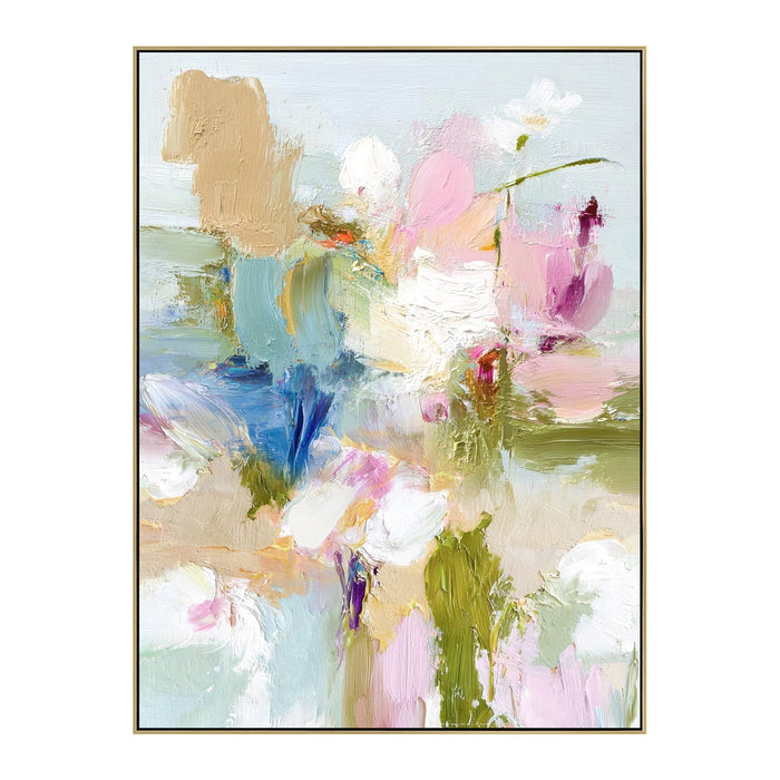 Florencia 90 x 120cm Framed Canvas - Light Natural