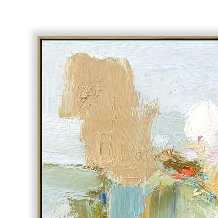 Florencia 90 x 120cm Framed Canvas - Light Natural
