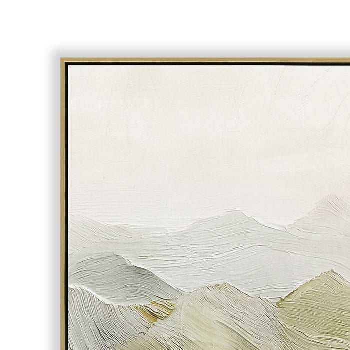 Veridian Peaks 150 x 120cm Framed Canvas - Light Natural