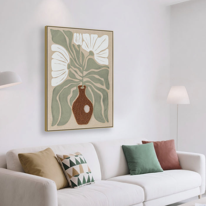 Fiorenza 60 x 90cm Framed Canvas - Light Natural