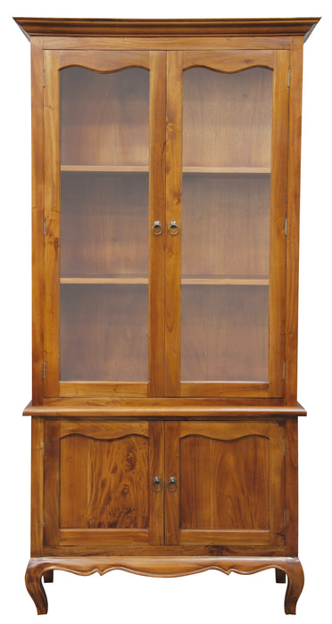 French Provincial Buffet & Hutch (Light Pecan)