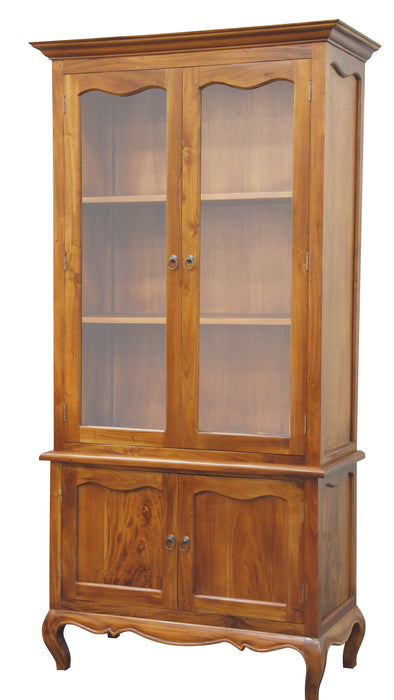 French Provincial Buffet & Hutch (Light Pecan)