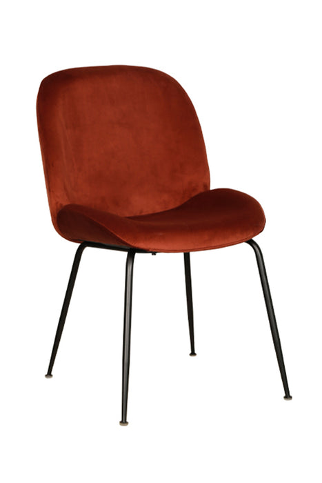 Ardin Dining Chair Rust Black Frame (Set of 2)