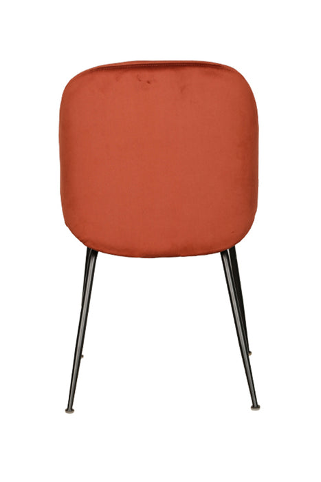 Ardin Dining Chair Rust Black Frame (Set of 2)