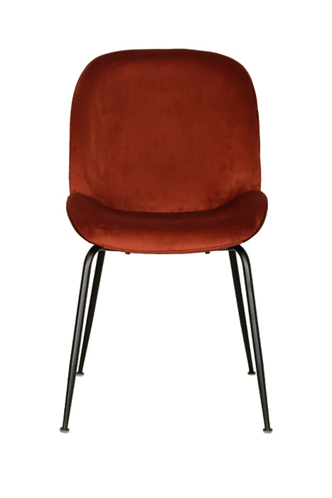 Ardin Dining Chair Rust Black Frame (Set of 2)