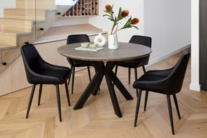 Atlas Scrath Resistant Dining Table Grey Oak