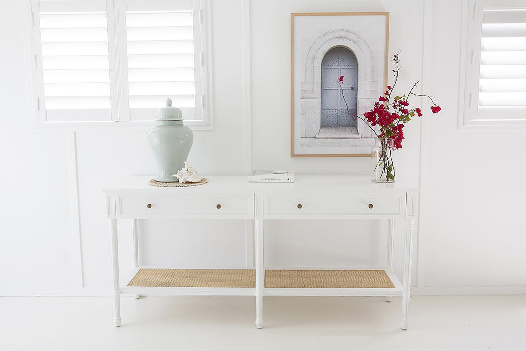 Harrison White Console Table - 185cm