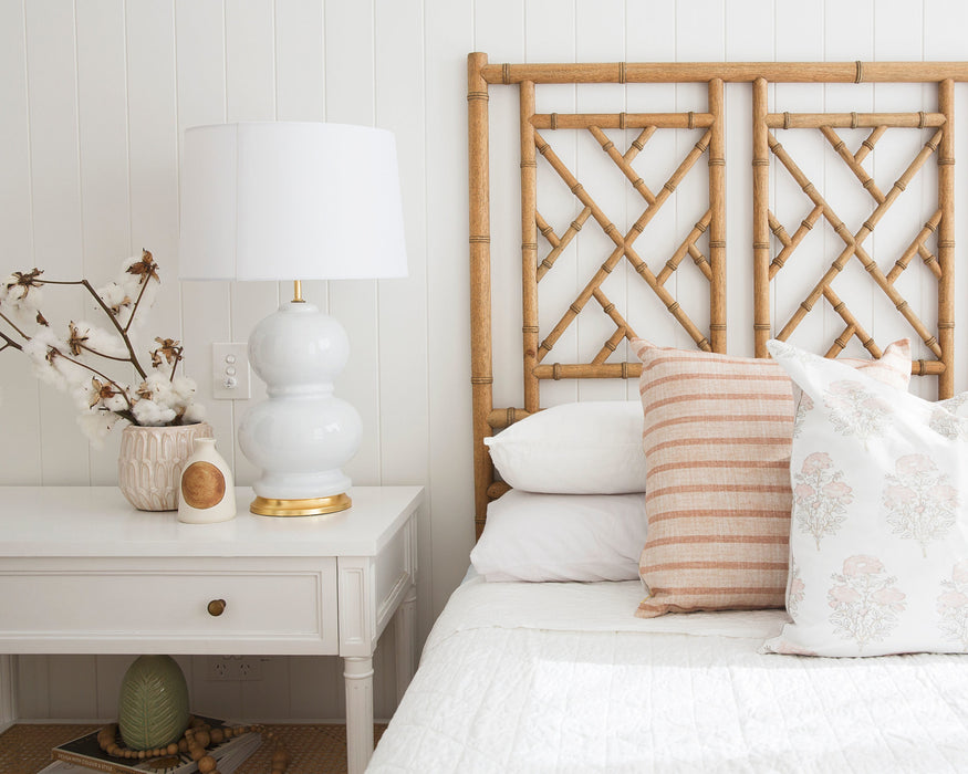 Chippendale Bedhead - Super King - Weathered Oak