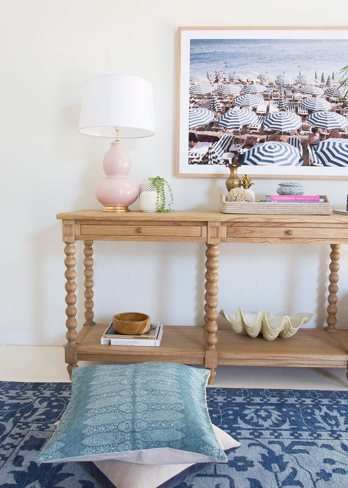 Stradbroke Bobbin Console Table - 3 drawer - Plain Top