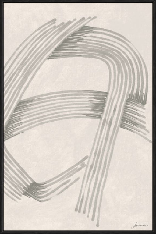 Abstract Grey Intersections II Wall Art