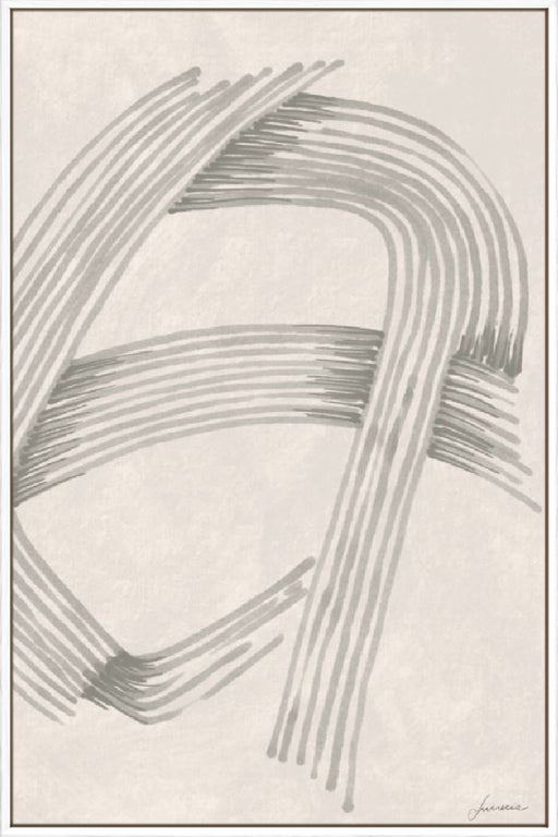 Abstract Grey Intersections II Wall Art