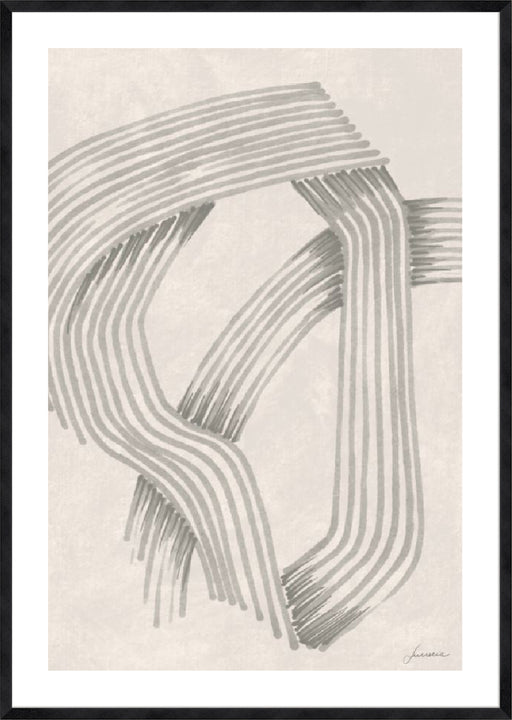 Abstract Grey Intersections I Wall Art