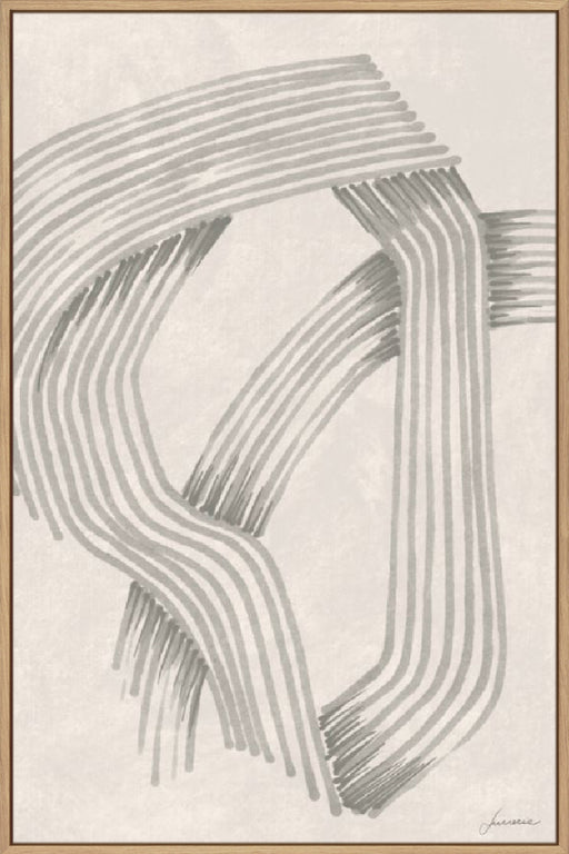 Abstract Grey Intersections I Wall Art