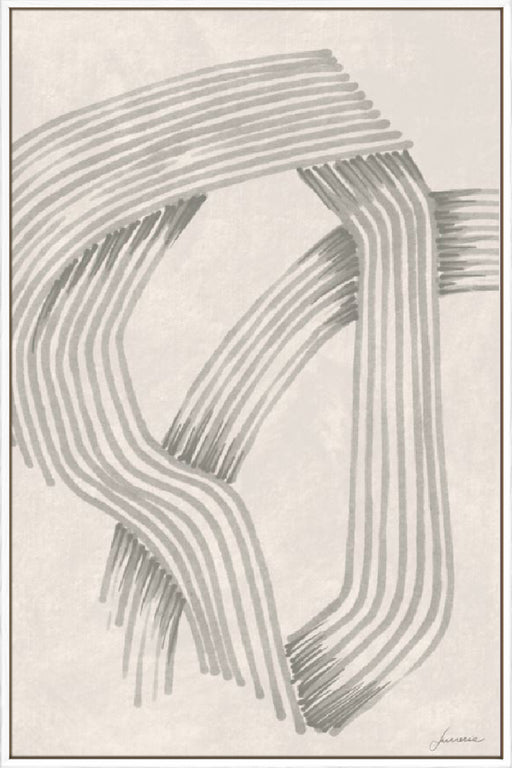 Abstract Grey Intersections I Wall Art