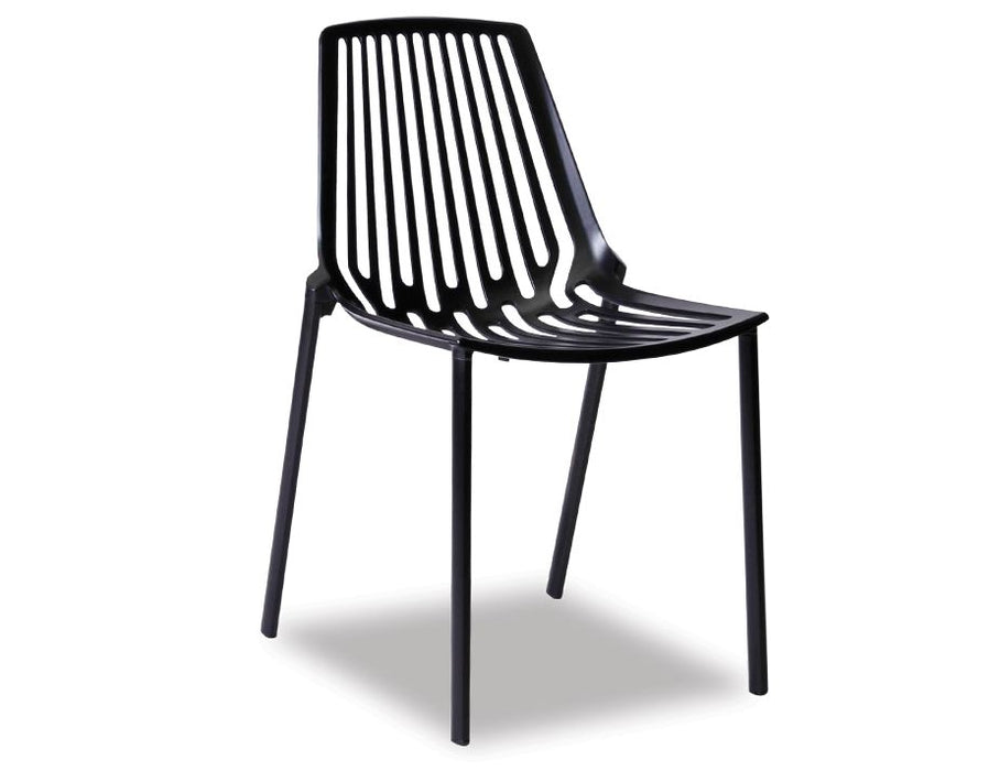 Alby Black Outdoor Metal Chair