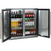 Schmick Stainless Bar Fridge 2 Door With Heated Glass and Triple Glazing (Model: SK190-SS)