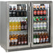 Schmick Stainless Bar Fridge 2 Door With Heated Glass and Triple Glazing (Model: SK190-SS)