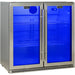 Schmick Stainless Bar Fridge 2 Door With Heated Glass and Triple Glazing (Model: SK190-SS)