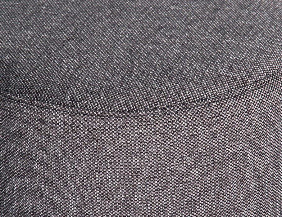 Tito Ottoman - Charcoal Fabric