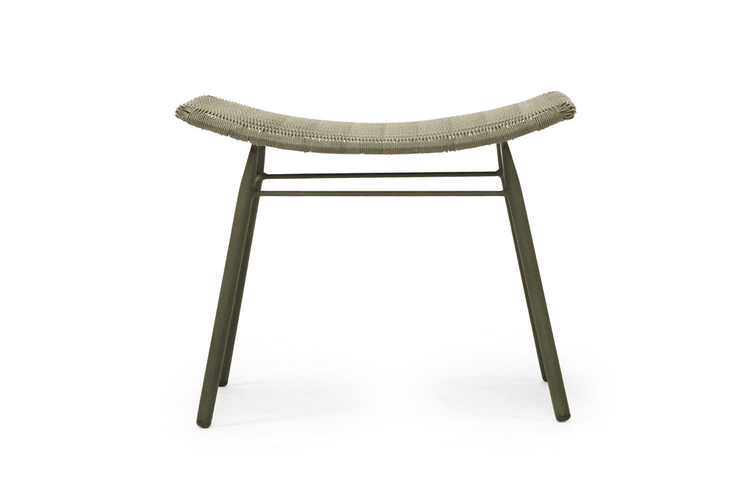 Amos Outdoor Footstool - Moss - Forest