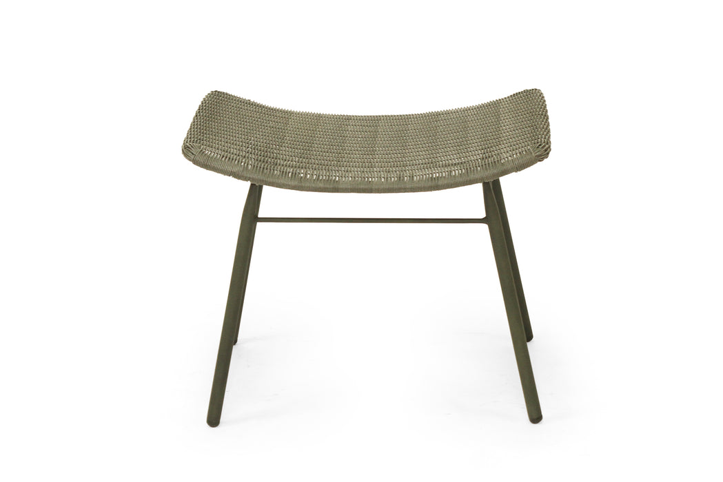 Amos Outdoor Footstool - Moss - Forest