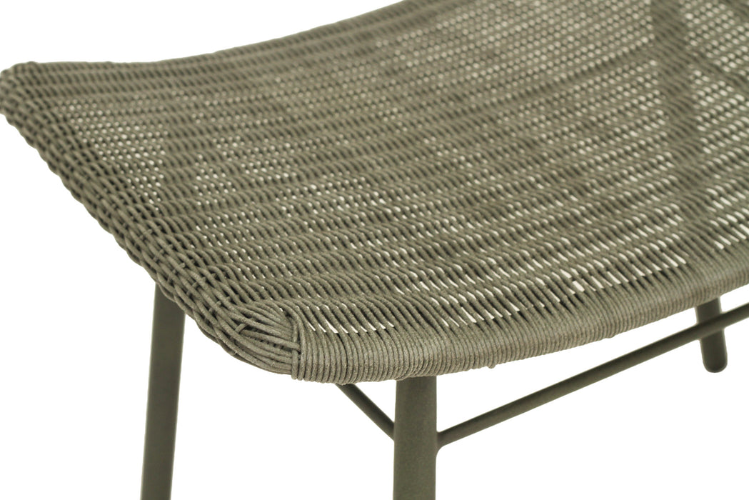 Amos Outdoor Footstool - Moss - Forest