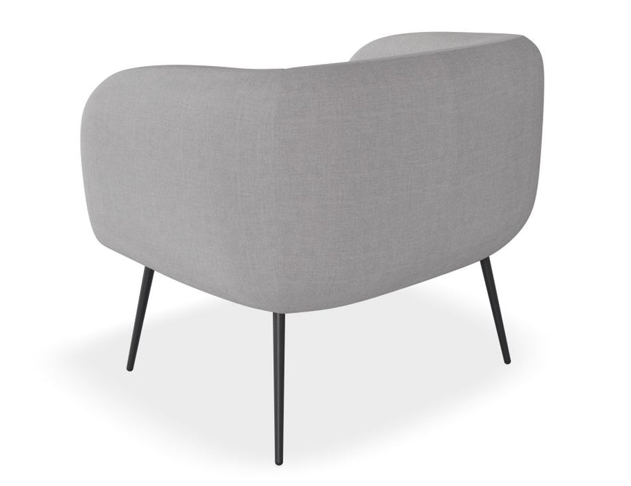 Amour Lounge Chair - Cloud Grey - Brushed Matt Bronze Legs