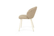 Anders Dining Chair - Pebble Upholstery with White Legs