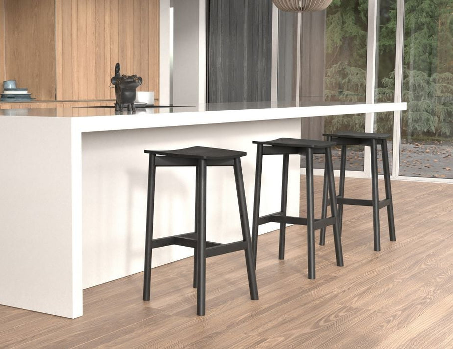 Andi Stool - Black - Backless - 75cm Seat Height (High Bar)