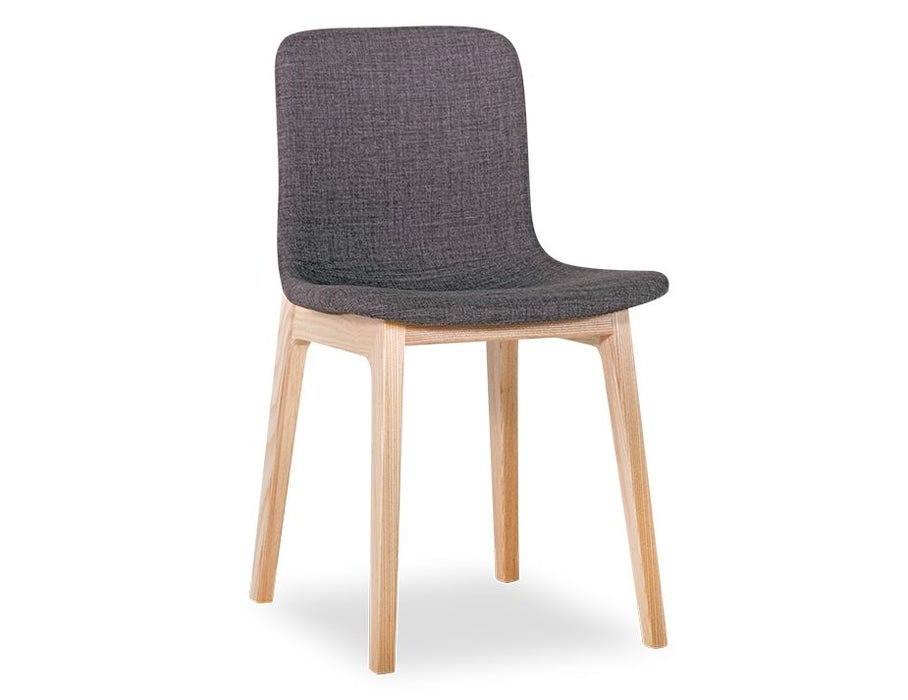 Ara Chair - Natural - Charcoal Fabric