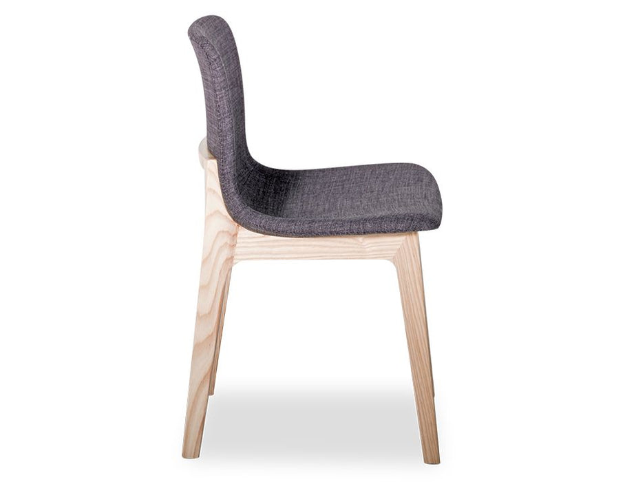 Ara Chair - Natural - Charcoal Fabric