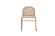 Archer Outdoor Side Chair - Brique - Natural Linen