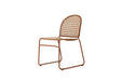 Archer Outdoor Side Chair - Brique - Natural Linen