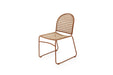 Archer Outdoor Side Chair - Brique - Natural Linen